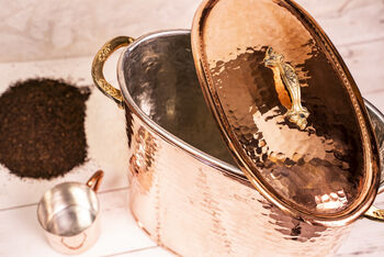 Large Solid Copper Storage Box Set, 3 of 5