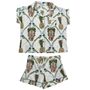 Pineapple And Bluebird Cotton Short Pyjama Set, thumbnail 7 of 7