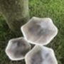 Set Of Three White Wooden Toadstools, thumbnail 4 of 7