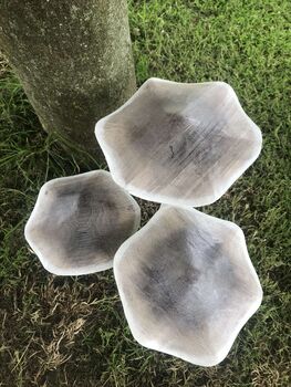 Set Of Three White Wooden Toadstools, 4 of 7