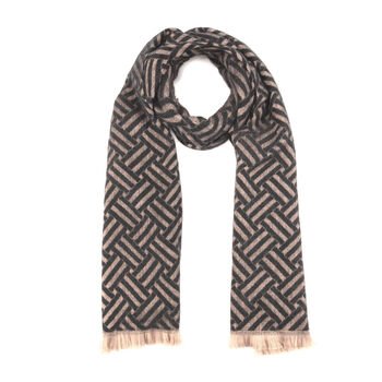 Winter Scarf Woven Black, 2 of 5
