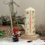 Hand Painted Christmas Advent Pillar Candle, thumbnail 2 of 5