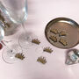 Personalised Five Crown Wine Glass Charms, thumbnail 5 of 7