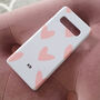Pink Hearts Personalised Phone Case, thumbnail 1 of 4