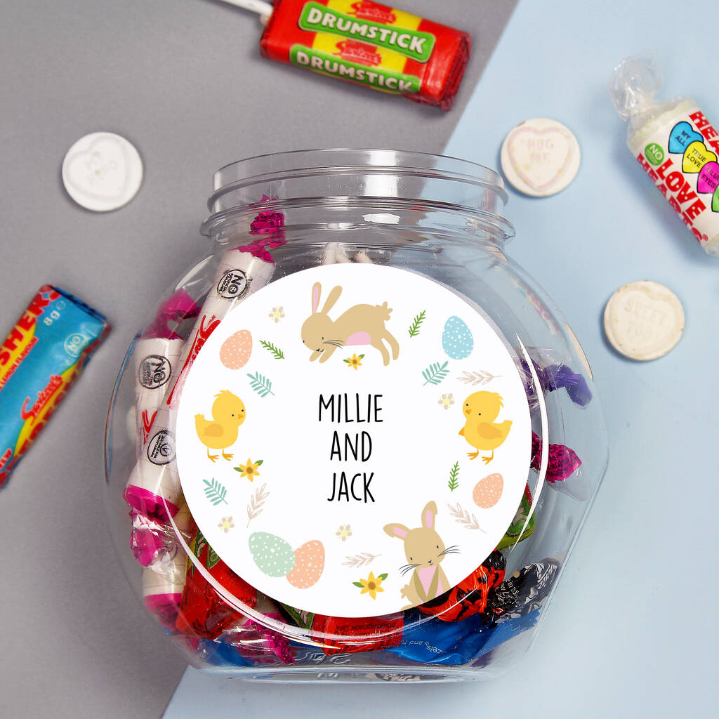 Personalised Easter Jar With Sweets, 1 of 5