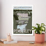Pemberley Vintage Style Travel Poster, thumbnail 1 of 3