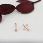 Mismatched Bow And Arrow Stud Earrings In Sterling Silver, thumbnail 7 of 12