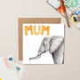 Mother's Day Elephant With Balloon Card, thumbnail 1 of 3