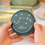 Personalised Star Sign Birthday Round Jewellery Case, thumbnail 1 of 10