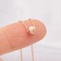 Tiny Dot Pendant Necklace In Sterling Silver, thumbnail 5 of 12