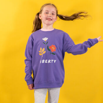 Children's Personalised Birth Flower Sweatshirt, 5 of 6
