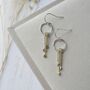 Silver Droplets Earrings, thumbnail 6 of 6