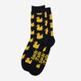 Men's Yellow Rubber Duck Bamboo Socks Black, thumbnail 2 of 4