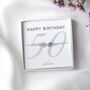 50th Birthday Bracelet – Birthstone And Initial Gift For Her, thumbnail 1 of 7