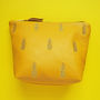 Embroidered Metallic Pineapple Leather Make Up Bag, thumbnail 7 of 12