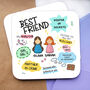 Best Friend Coaster, Personalised Coaster For Best Friend, thumbnail 2 of 3