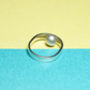 'Beautifully Simple' Handmade Pearl Silver Ring, thumbnail 4 of 9