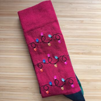 Lights All Aglow Men's Socks, 2 of 4
