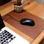 Personalised Home Office Vintage Leather Mouse Pad, thumbnail 8 of 12
