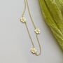 Triple Daisy Chain Necklace, thumbnail 6 of 10