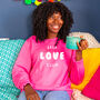 'Self Love Club' Women's Sweatshirt Jumper, thumbnail 2 of 9