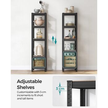 Industrial Shelving Adjustable Storage Shelves Rack, 5 of 9