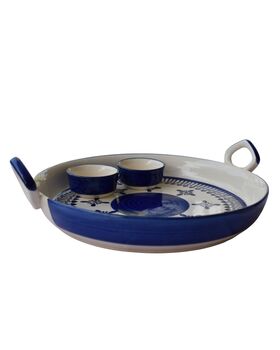 Blue Serve And Dip Platter, 2 of 6