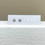 Sterling Silver And Stone Star Stud Earrings, thumbnail 1 of 2