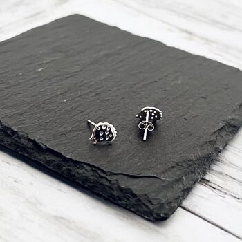 Sterling Silver Hedgehog Stud Earrings, 3 of 7