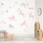 Forest Unicorns Fabric Wall Stickers, thumbnail 1 of 5