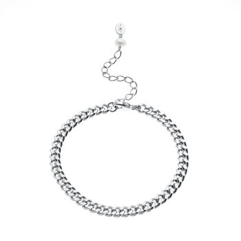 Curb Chain Bracelet, Silver Plated Or Gold Plated, 3 of 5