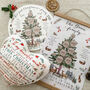 Personalised Christmas Family Tree Fabric Print, thumbnail 2 of 7