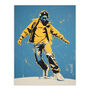 Dancing Through Life Yellow Blue Teen Wall Art Print, thumbnail 6 of 6