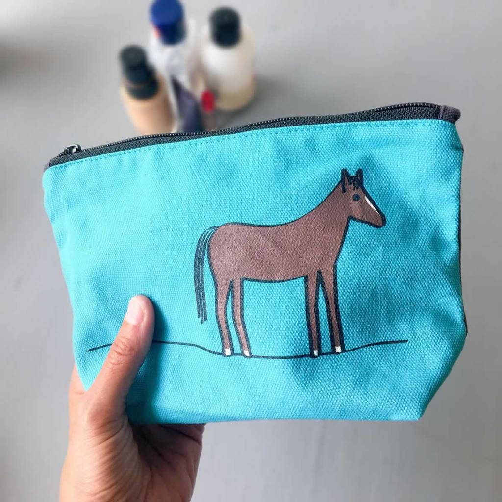Horse Zip Bag By Jin Designs