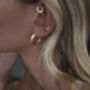 Mini Chateau Hoops Gold Plated, thumbnail 1 of 10