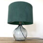 Forest Green Suede Lampshade, thumbnail 2 of 5