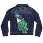 Personalised Kids Denim Jacket With Sequin Peacock, thumbnail 4 of 7