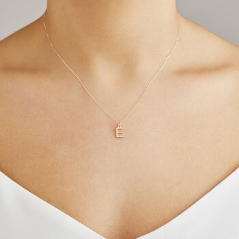 Small Silver Or Gold Initial Letter Charm Necklace, 2 of 11