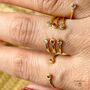 Silver Birthstone Stacking Rings Christmas Gifts, thumbnail 2 of 7