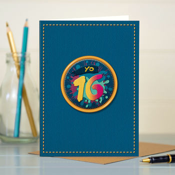 ‘Yo 16’ 16th Teenager Birthday Card, 3 of 4