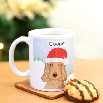 Personalised Snow Dog Christmas Mug, 11 of 12