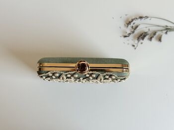 Jordan Green Embroidered Purse In A Gift Box, 4 of 7