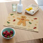 Personalised Christmas Gingerbread Placemat, thumbnail 3 of 4