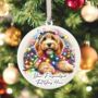 Personalised Cockapoo In Christmas Lights, thumbnail 11 of 12