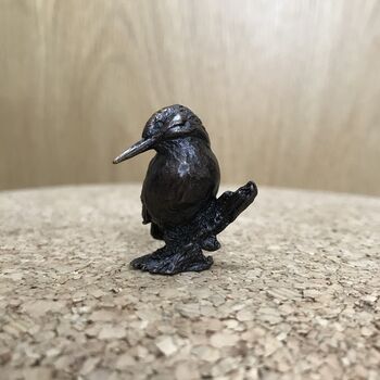 Miniature Bronze Kingfisher Sculpture 8th Anniversary, 4 of 12