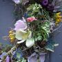 Spring Summer Hedgerow Wreath Door Wedding Home Decoration, thumbnail 4 of 6