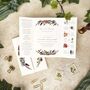 Dried Flowers Gatefold Invitation, thumbnail 3 of 8