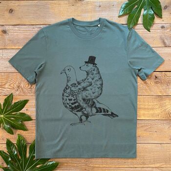Pigeon And Bear T Shirt, 5 of 5