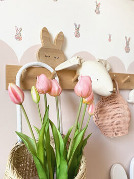 Liberty Fabric Bunny Rabbit Wall Stickers, 4 of 5