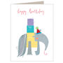 Happy Birthday Anteater Mini Card, thumbnail 2 of 3